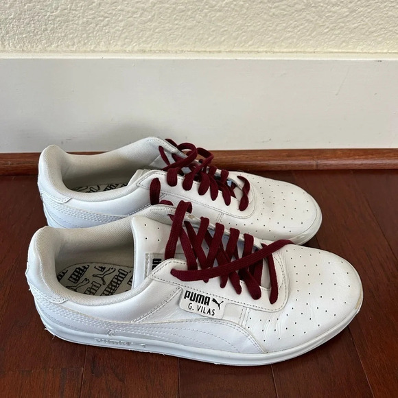 Puma G Vilas L2 Sneakers Size 8.5 White Leather RARE. - Picture 6 of 10